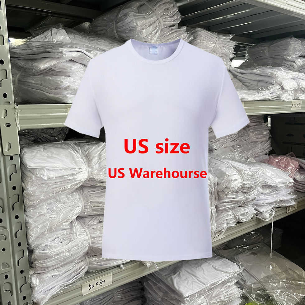 Thumbnail: Sublimation Shirts 100 Polyester T Shirt Wholesale USA WAREHOUESE