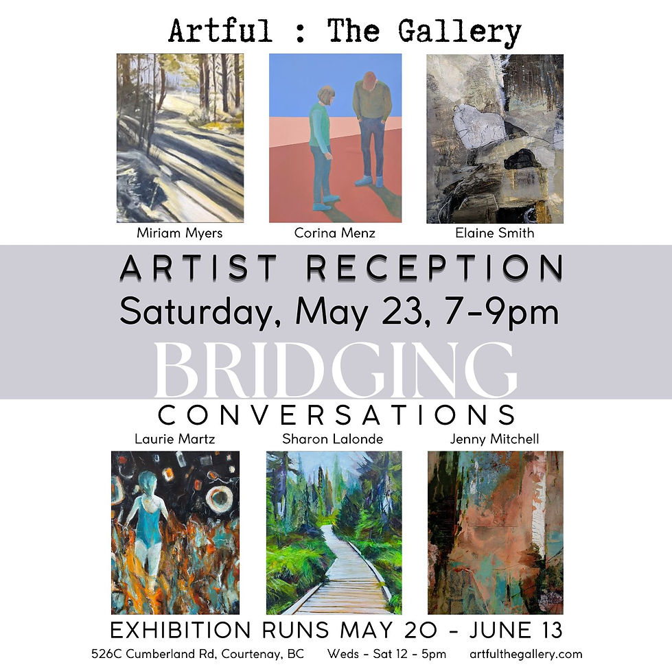Artful The Gallery Bridging Conversations Artist Reception Sharon Lalonde Laurie Martz Cor
