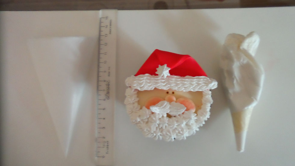 papai noel no cupcake