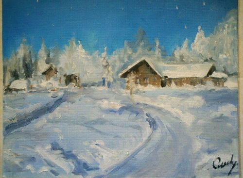 “Winter” oil on canvas (30/40 cm)