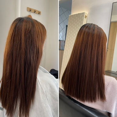 黒木式酸性ストレートのビフォーアフター