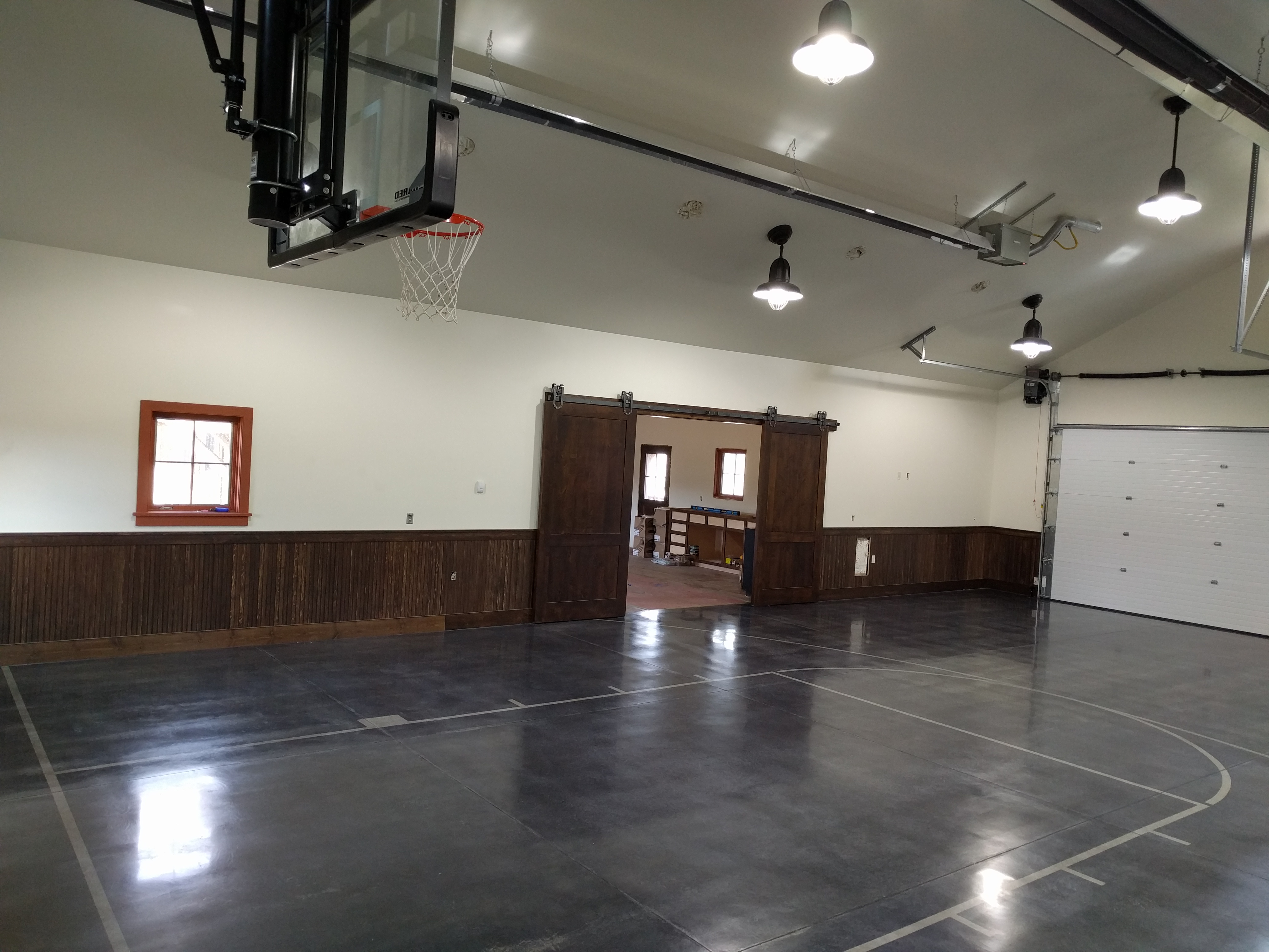 Indoor Concrete Basketball