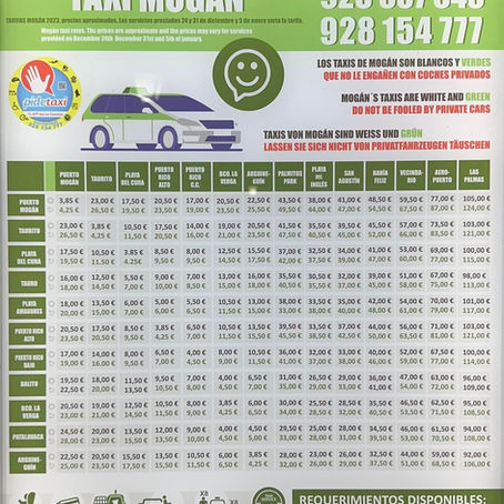 All local taxi fares!