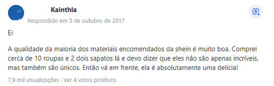 %Tayane lopes% 11 As roupas da SHEIN são de boa qualidade?