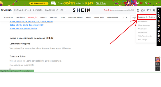 %Tayane lopes% 2 como ganhar pontos na shein