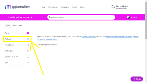 %Tayane lopes% 19 Trocar ou devolver produto no site Toda Mulher