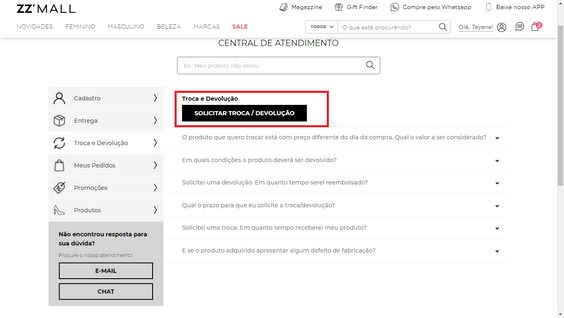 %Tayane lopes% 21 Como trocar ou devolver um produto na ZZ MALL