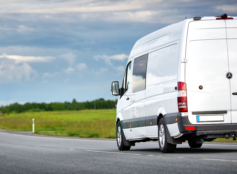 White Van Driving