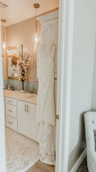 Wedding dress, beautiful white dress, hanging dress