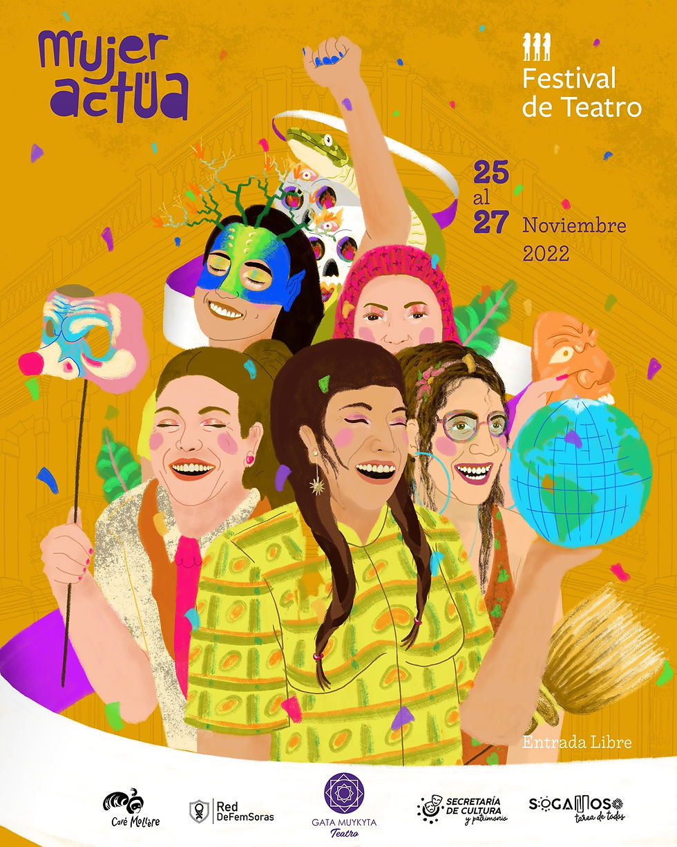Mujer actua 2022 gata muykyta teatro festival sogamoso 1