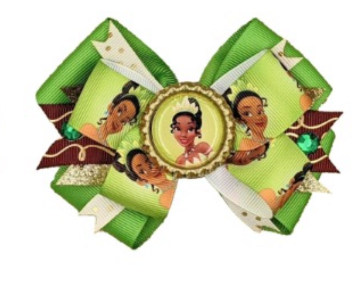 Princess Tiana Hair Bow w/clip