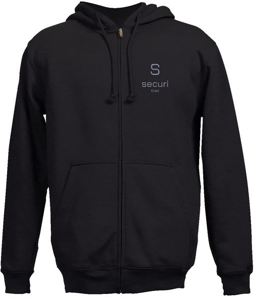 Branded front zip hoodie