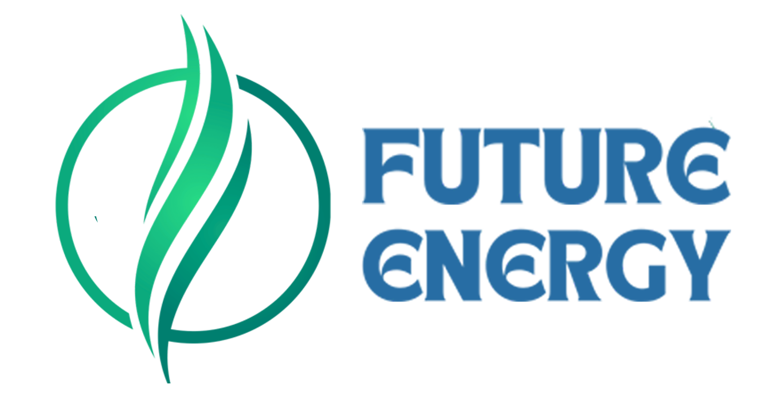 Future Energy logo with green flame and blue text