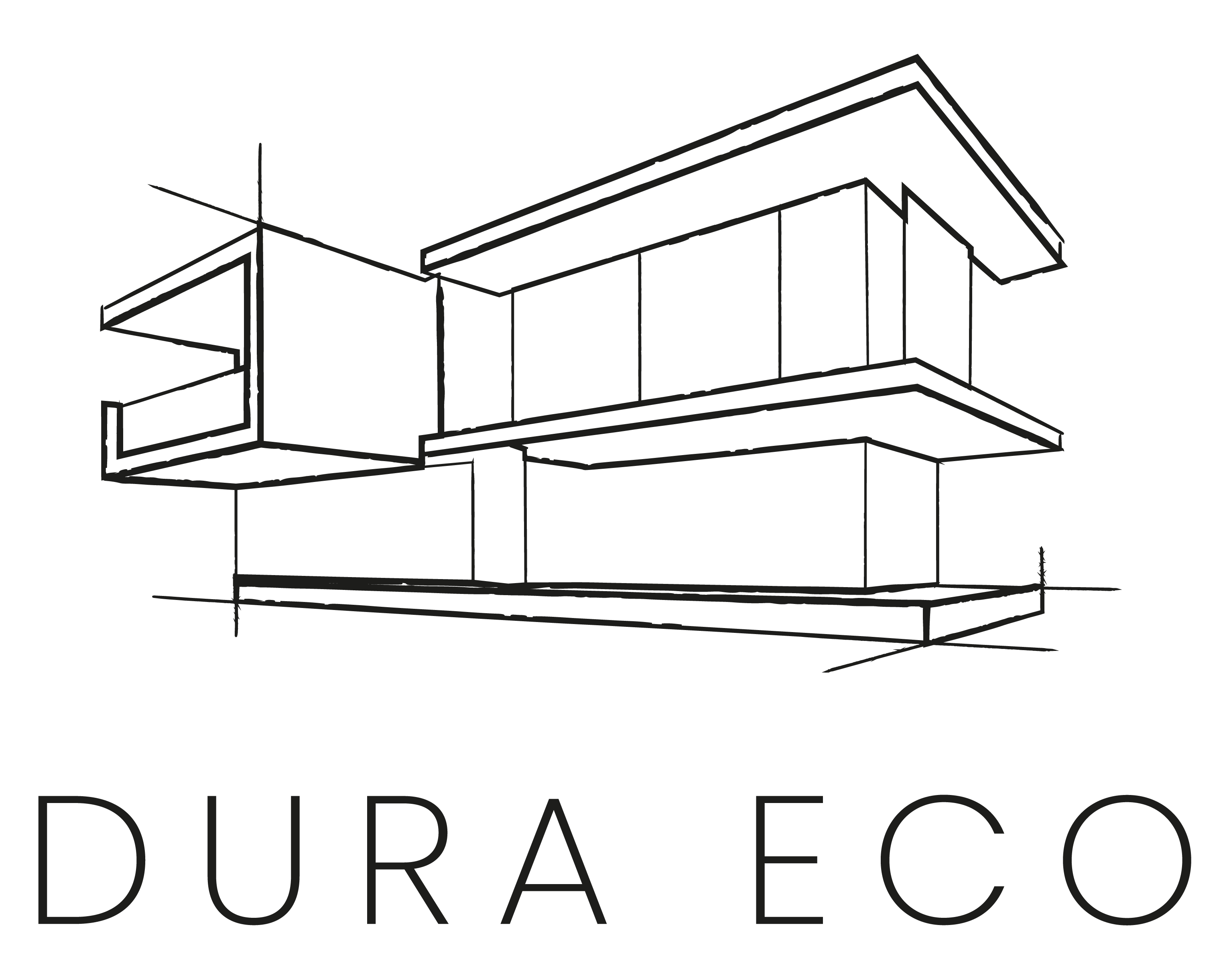 Dura Eco Luxury Homes, logo, link to home page 