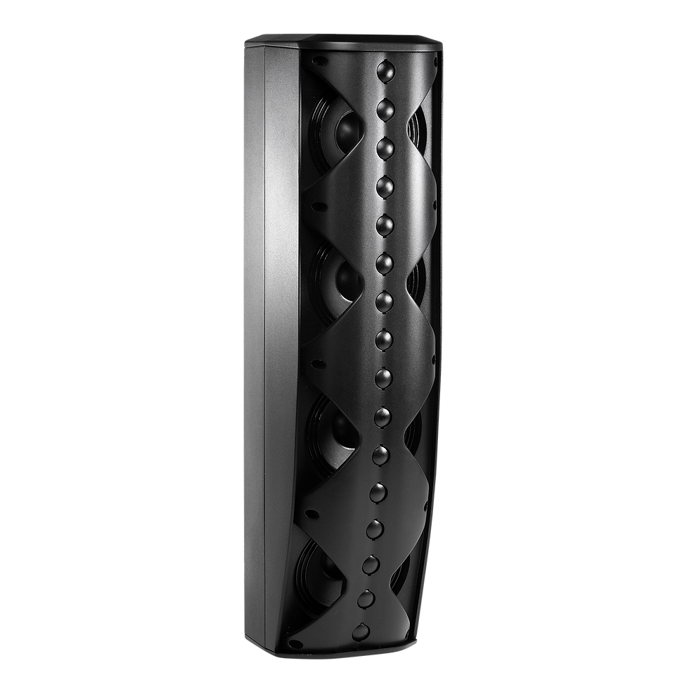 JBL CBT 70J-1 two-way column line array speaker with Constant Beamwidth Technology and included pan/tilt wall bracket; black