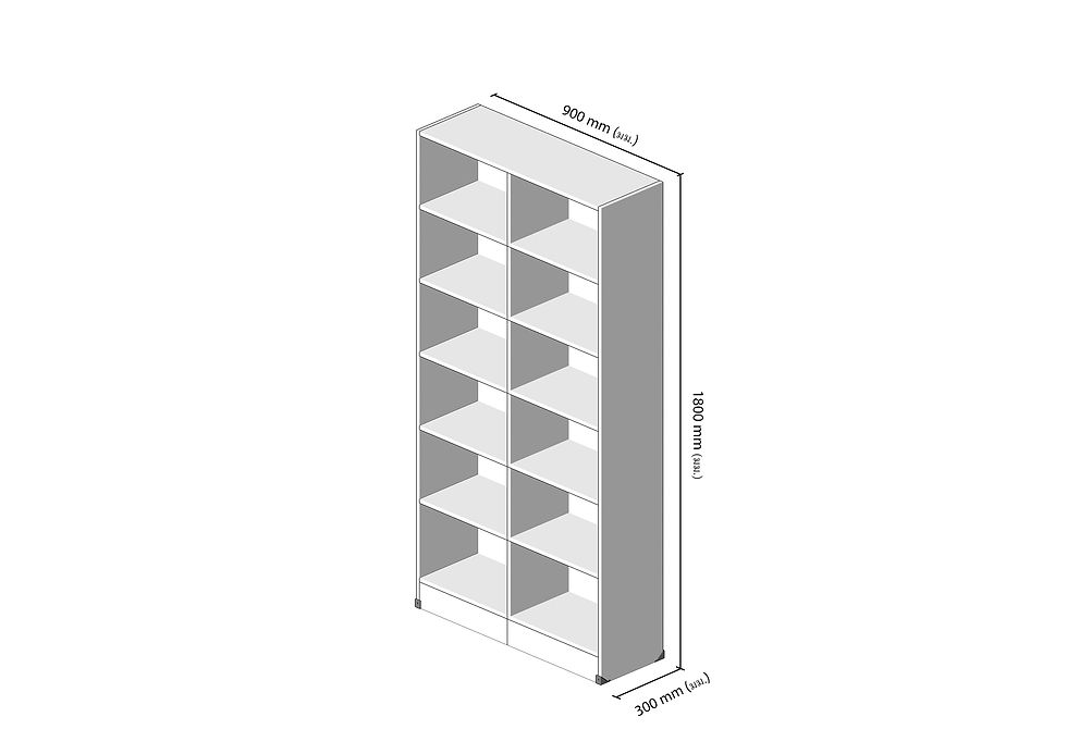 Thumbnail: Book shelf S07
