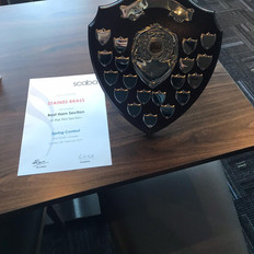 Staines Brass Best Horn section trophy 2 years in a row 2019 and 2020