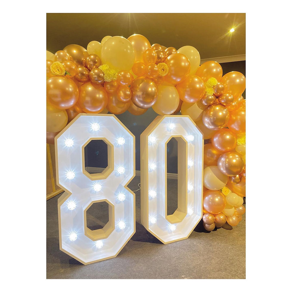 Thumbnail: 4ft LIGHT UP NUMBERS & LETTERS