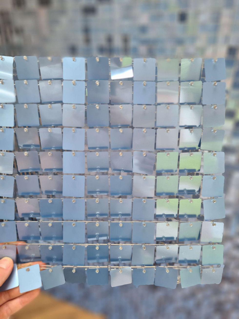 Thumbnail: Pastel Blue Sequin Wall