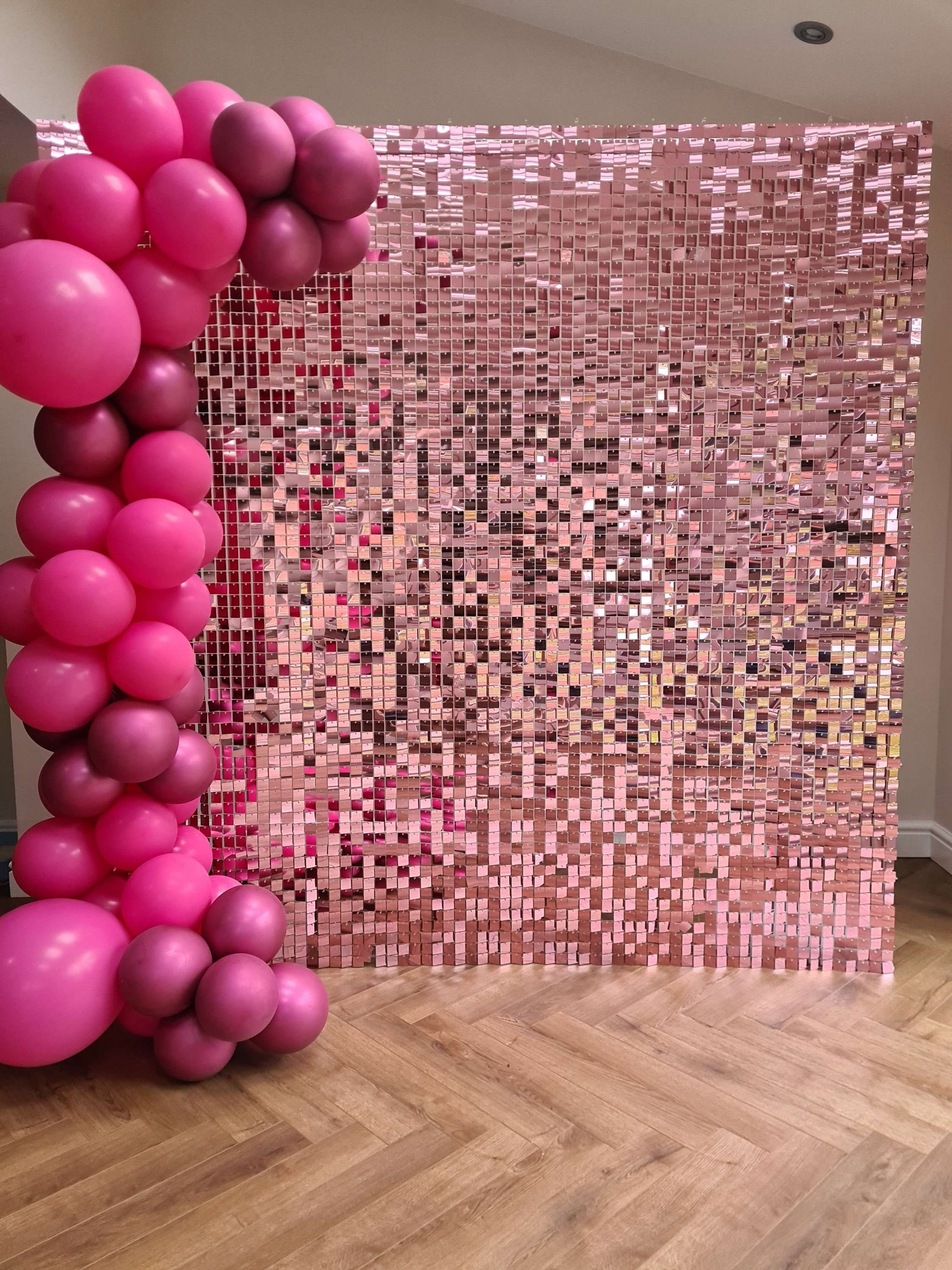 Pink Rose Gold  Sequin Wall