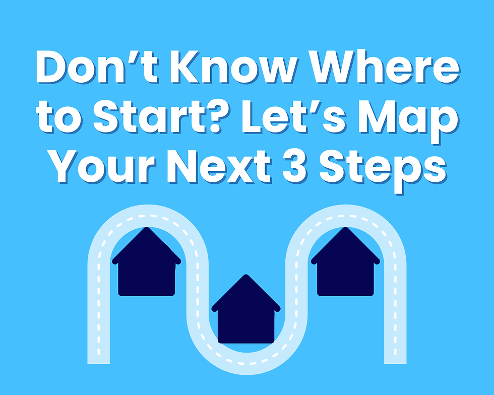 Don’t Know Where to Start? Let’s Map Your Next 3 Steps.