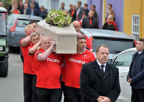 Dylan Price funeral in Bishops Castle