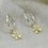Thumbnail: Hoops with Yellow gold Wax Flower charms