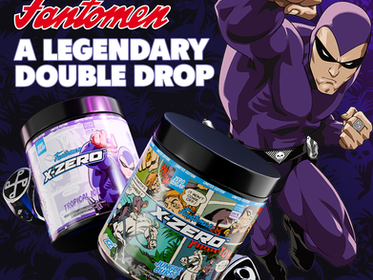 Fantomen Jungle Burst & Tropical Ice X-Zero energy drink flavours for sale
