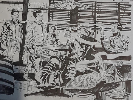 Phantom Frew artist Jason Paulos original art for sale