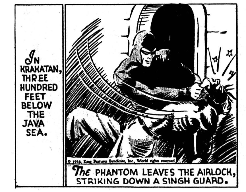The location of the Phantom's world originally in Indonesia before Africa and India