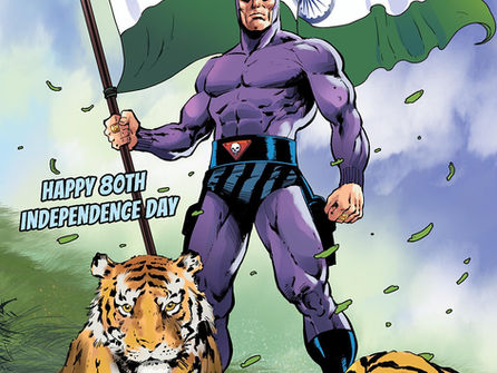 Shakti Comics release a third BIG poster by artist Avishek Biswas