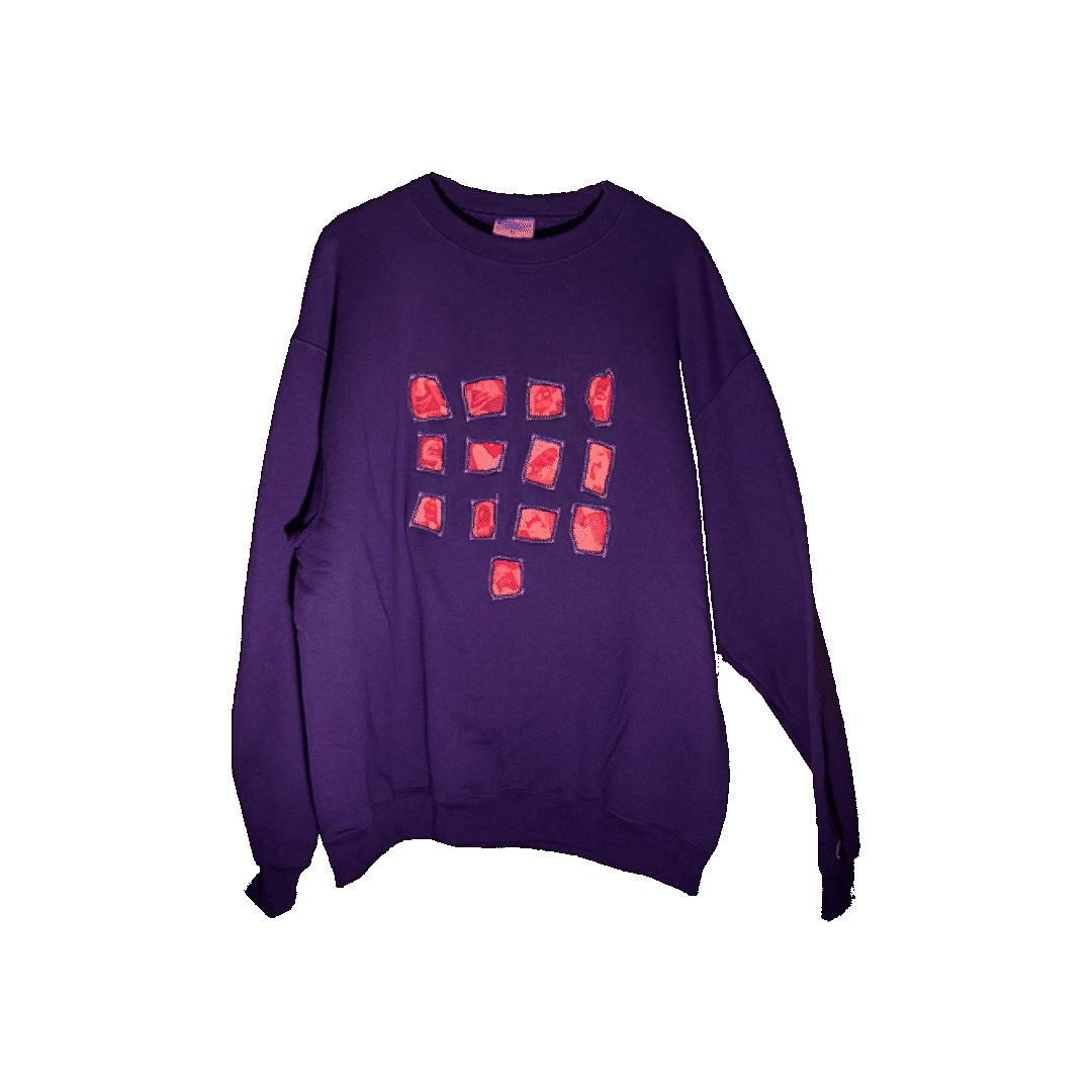 Purple Patch Crewneck (complete rotation).gif