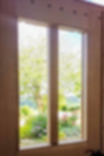 interior view of oak entrance door
