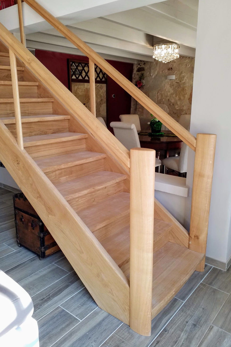 oak staircase fitted