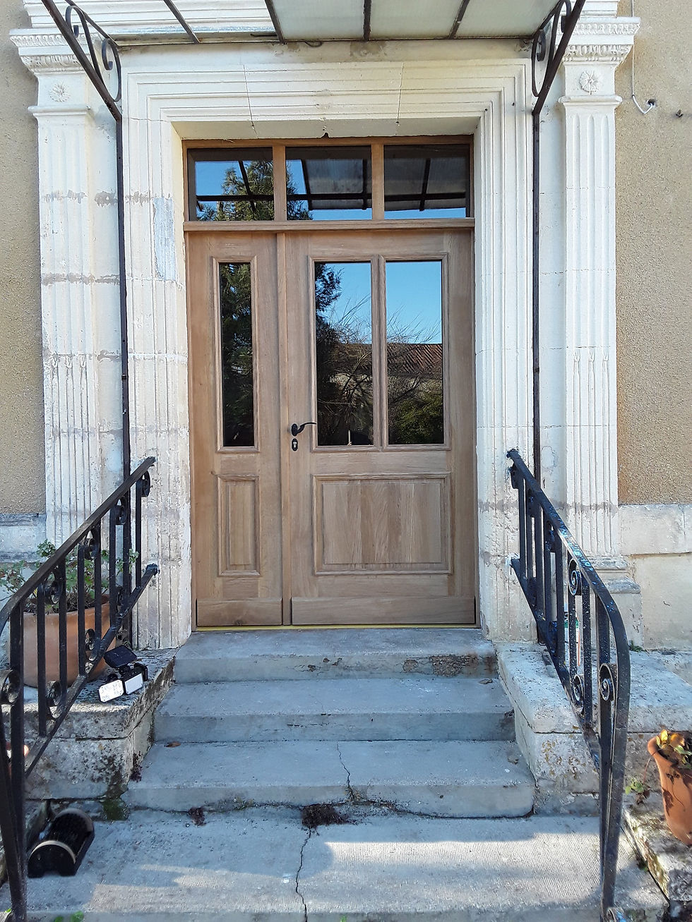 Oak entrance door
