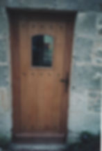 'Tudor' style bespoke door in oak