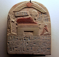 Apis Stele to Apis. Reign of Psametik I. Louvre Museum.png
