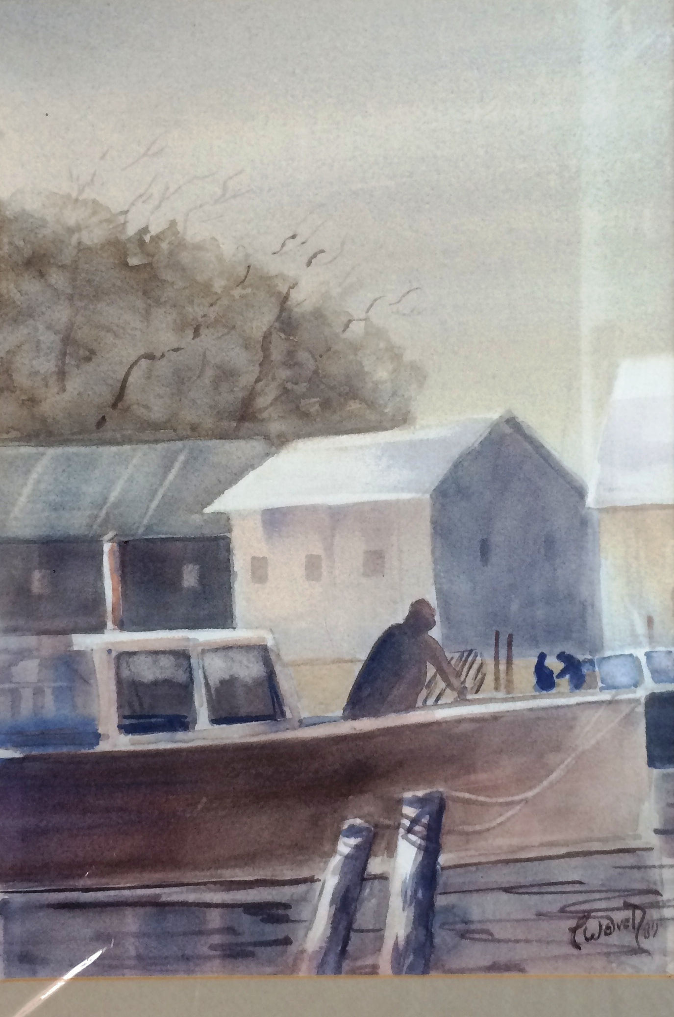 Lobsterman in the Moring - Pescadores  de Lagosta no Ancoradouro