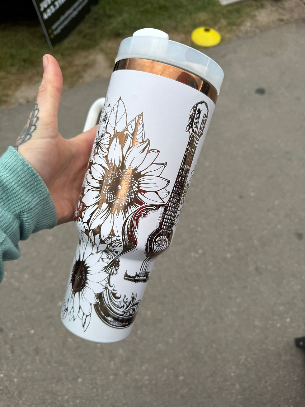 Thumbnail: Sunflowers & Guitar - 40oz Tumbler