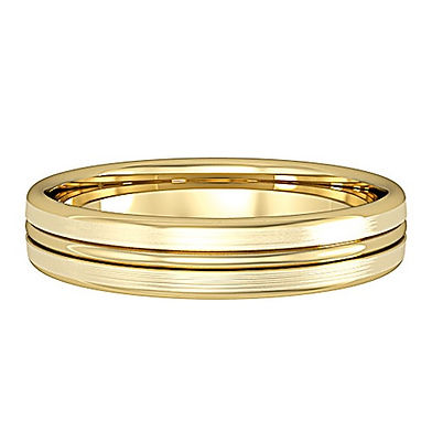 Galio Single Rib Wedding Band