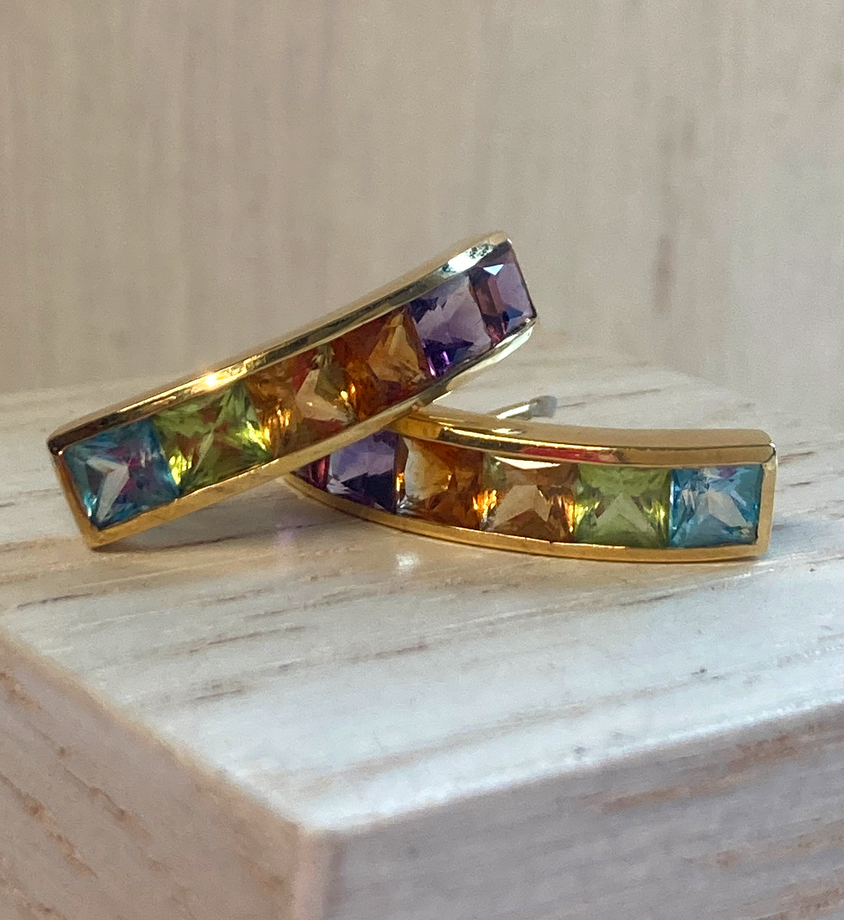Pre-owned 18ct Multi-Stone Earrings