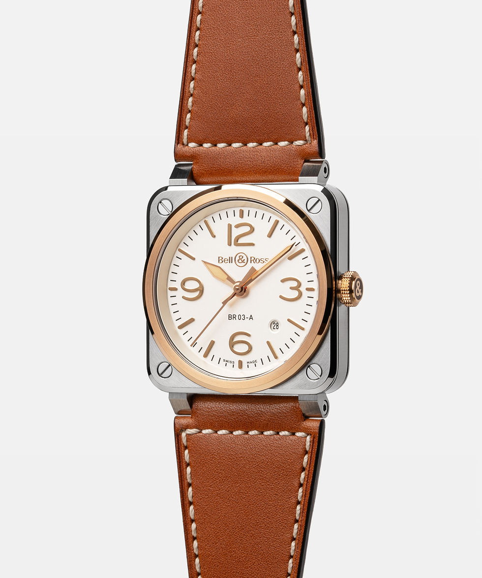 Thumbnail: Bell & Ross BR-03 White Steel & Gold