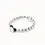 Thumbnail: UNOde50 Leather Bracelet With Round Beads Silver