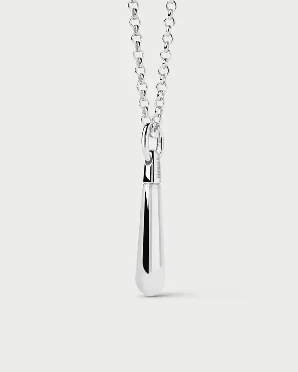 Thumbnail: PDPAOLA Large Drop Silver Pendant