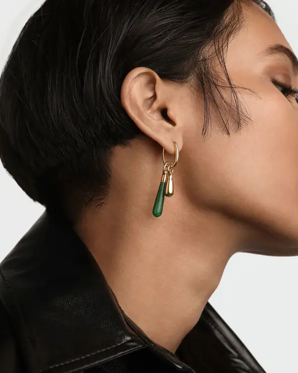 Thumbnail: PDPAOLA Green Aventurine Large Drop Pendant