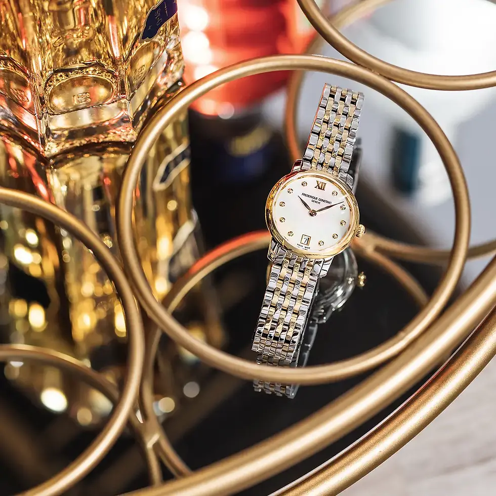 Thumbnail: Frederique Constant Slimline Bi-colour Diamond Quartz 30mm