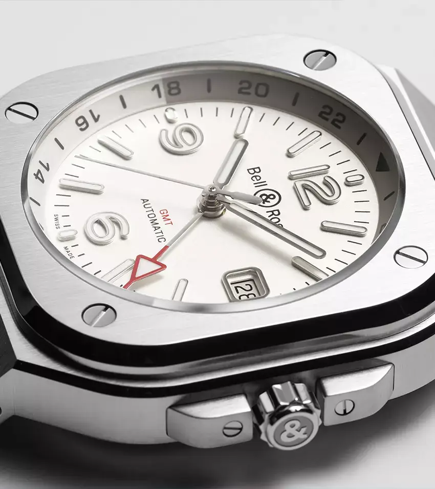 Thumbnail: Bell & Ross BR-05 GMT Silver Steel