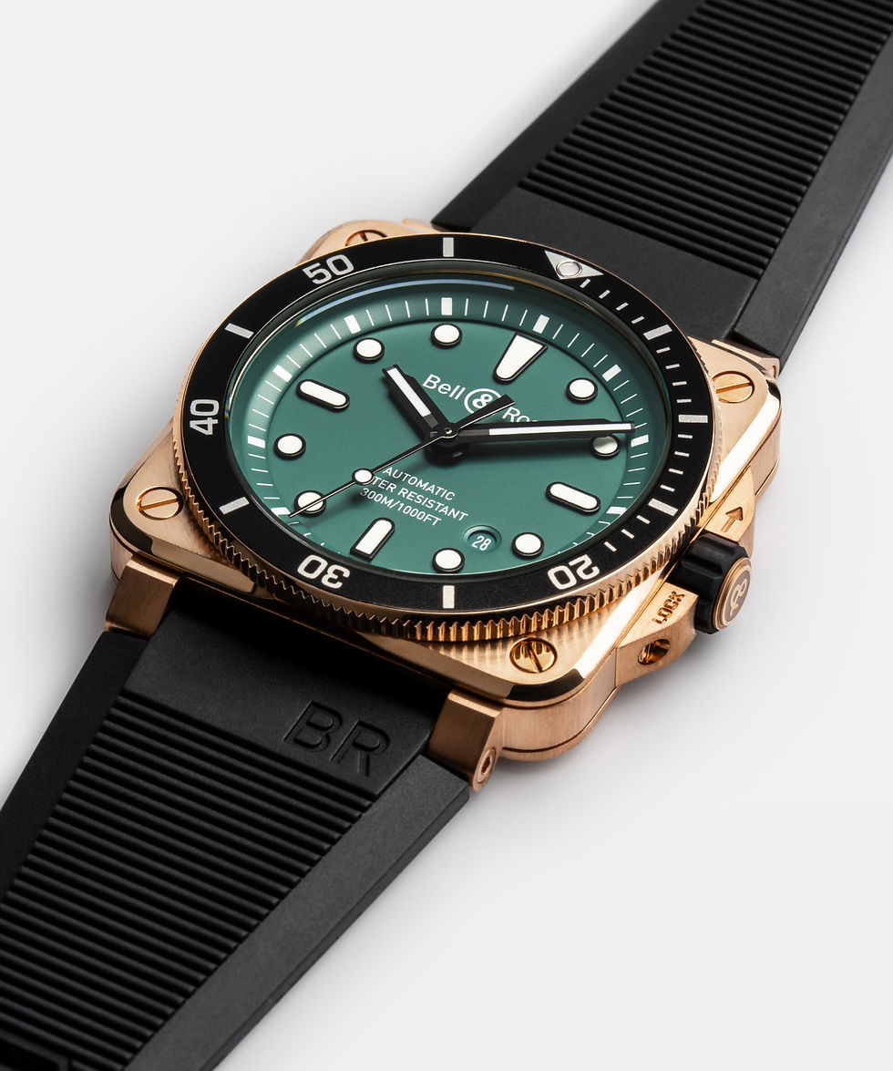 Thumbnail: Bell & Ross BR-03 Diver Black & Green Bronze