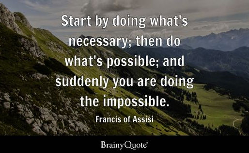 Why you must start now