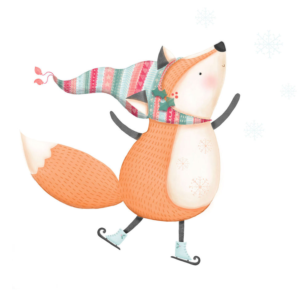 fox on iceskates